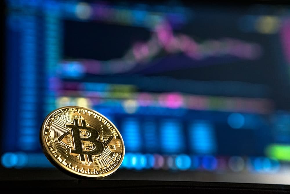 Cryptocurrency coins representing digital asset scams
